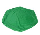 Cubierta para arenero hexagonal, cubierta para juguetes de arena, cubierta impermeable para piscina con cordón para exteriores negro