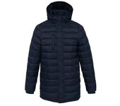 Parka larga acolchada ligera Kariban para hombre L negro