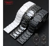 Correa de reloj de cerámica de 22mm para AR1507 AR1508 AR1509, correa de reloj para Samsung Galaxy Watch S3 Gear 46mm, correas de pulsera para reloj Huawei 22mm