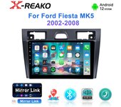 Para Ford Fiesta Mk VI 5 Mk5 2002 - 2008 Android 12.0 Radio de coche Multimedia Navegación GPS Reproductor Estéreo Carplay 2 Din DVD Carplay 1+32
