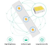 14 Uds luces LED para espejo de maquillaje Control de Sensor inteligente luces para espejo de tocador luz para espejo de baño con 14PCS