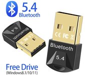 Adaptador Bluetooth 5.4 para PC Receptor USB Bluetooth Dongle para altavoz Ratón Teclado Música Transmisor de audio