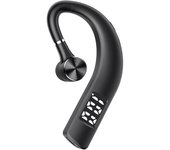 F19 BT5.2 Auriculares inalámbricos de negocios con micrófono Auricular con gancho Auricular de botón único InEar negro