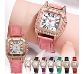 Reloj Wine Barrel Square Reloj de Mujer Reloj de Cuarzo Reloj de Regalo One Size negro