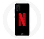 Funda para Oppo A16 Netflix Logo fondo rojo negro