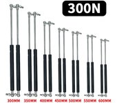 2 resortes de gas 300N 300/350/400/450/500/600 mm, amortiguadores de gas de acero inoxidable universales, puntales de gas de elevación hidráulica para gabinetes de cocina y automóviles 300mm