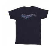 HARRY POTTER Camiseta de escritura de Hogwarts para hombre L blanco