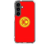 Coque Téléphone - Samsung - Galaxy S22 - Drapeau Kirghizistan - Souple - Multicolore