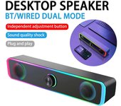 Sistema De Sonido De Cine En Casa, Barra De Sonido Envolvente 4D con Bluetooth, Altavoces para TV Y Computadora, Subwoofer, Caja De Música Estéreo negro