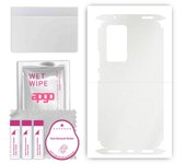 apgo Protective Skin Sticker for the back+sides compatible with Xiaomi 12 Pro, Full Wrap Film, Foil, Vinyl - Pattern Matte Transparent