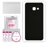 apgo Protective Skin Sticker for the back compatible with Samsung Galaxy A3 (2017), Wrap Film, Foil, Vinyl - Pattern Matrix