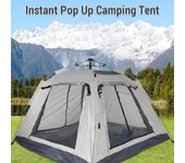 Tienda de campaña automática para exteriores, impermeable, de fácil instalación, para playa, para 3-5 personas naranja