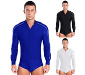 Traje de competición de baile latino para hombre, rumba, samba, con brillantes diamantes de imitación y bloques de color, moderno leotardo de baile de salón profesional S negro