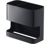 Soporte para secador y plancha de pelo Yamazaki Jitsugyo, color negro, aprox.. Soporte para secador de pelo Beautes (ancho 16 x profundidad 8,5 x alto 14 cm) 7594