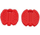 2 pedales de plástico para bicicleta de niños, para triciclo infantil, para cochecito de bebé, rueda delantera. azul