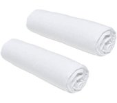 Lot de 2 draps housses TODAY Essential - 160 x 200 cm - 2 personnes - 100% Coton - Craie