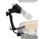 Clips para micrófono de tambor, soporte ajustable para micrófono, aro de tambor, montaje de choque, 2 uds. 2Pcs