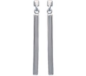 Les Trésors De Lily [G1221] - Boucles Argent 'Chorégraphie' argenté - 40x2 mm plata