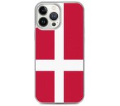 Funda iPhone - Drapeau Danemark - iPhone 13 Pro Max - Souple - Multicolor - TPU transparente