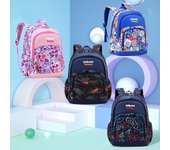 Mochilas escolares impermeables para niños Mochilas para niñas y niños Mochilas para estudiantes de primaria Mochilas escolares de gran capacidad Small azul oscuro