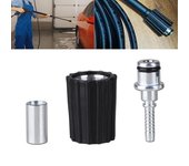 Accesorio de manguera de limpieza de agua para lavadora de automóviles, conector giratorio, accesorios de inserción de manguera de lavadora de alta presión D14 D15 mm, tuerca de anillo M22 M14 1