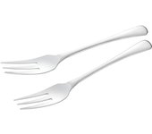 Juego de 2 tenedores para pasta Shimomura Planning Apto para lavavajillas Acabado de espejo brillante Diseño simple Fácil de enrollar Longitud total 19 cm Acero inoxidable Estado