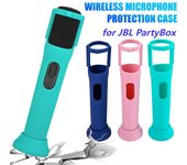 Funda protectora de silicona para micrófono inalámbrico, ajuste perfecto, instalación sencilla, funda protectora para micrófono JBL PartyBox verde