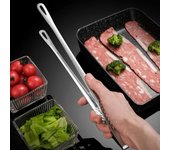Pinzas de cocina de acero inoxidable para barbacoa, pinzas para parrilla, pinzas para carne, pinzas para cocinar, utensilios de cocina, accesorios de cocina