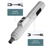 Destornillador de 250r/min, juego de puntas de Metal, destornilladores multifuncionales, Kit de herramientas de reparación, tornillo eléctrico 12pcs set varios colores