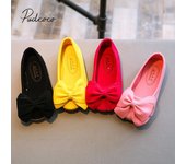 2019 nueva moda niños princesa baile niños niña vestido fiesta zapatos planos Casual solo primeros caminantes suave Slip-on 24 rosa brillante