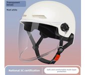 Casco de bicicleta eléctrica de medio casco para hombre y mujer con certificación 3C: ABS, protección solar UV, transpirable para ciclismo de verano.