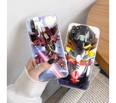 Funda de TPU Gundam para iPhone XR 7 8 14 15 11 12 13 X XS Pro Max Xiaomi Redmi 13C Note 9 Samsung A22 S23 S24 Ultra Plus VIVO iPhone 13 Pro Max cuero de búfalo