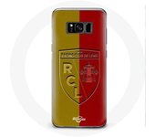 Coque Samsung Galaxy S8 rcl lens Logo fond jaune et rouge