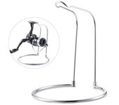 Estante para carretes giratorios Soporte para equipo de pesca Estante para carretes de pesca Carrete de pesca plata