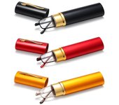 Gafas de lectura delgadas, portátiles y ligeras, con clip para bolígrafo, lectores de estuche para hombres y mujeres Strength 1.0x negro