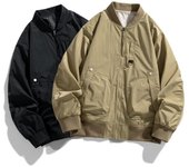 Ropa de hombre Chaqueta informal ligera Chaqueta bomber Estilo militar Tallas grandes 8XL Ropa deportiva 2XL negro
