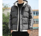 Nueva ropa acolchada de algodón para hombre, ropa de invierno gruesa, ropa acolchada de algodón de dos barras, chaqueta acolchada de algodón M