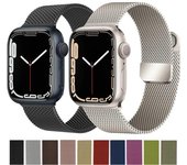 Correa de Metal para Apple Watch Ultra 2 49mm 9 8 7 45mm 41mm pulsera deportiva magnética para reloj inteligente iWatch 6 5 4 3 SE 44mm 42mm 40mm 38mm 40mm 41mm negro