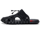 Sandalias Baotou de moda de verano para hombre, zapatos de playa usables de PU antideslizantes 38 negro