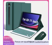 Funda para tableta Samsung A9 Plus con teclado y ratón Bluetooth desmontables S9 FE - Funda protectora A78 Tab A7 8.7 T220
