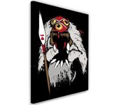 Cuadros en Lienzo Princesa Mononoke anime 40x60 rojo
