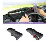 Caja de almacenamiento para consola central de tablero, soporte para tableta y teléfono móvil apto para Suzuki Jimny 2019 Up, accesorios para coche