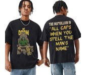 Vintage Mf Doom Shirt Unisex Mujer Mf Doom Merch Rapero Impresión de doble cara Camiseta Ropa de calle de gran tamaño Camisetas Ropa unisex 2XL