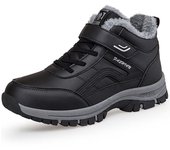 Botas de hombre Botas de nieve de invierno Zapatillas de cuero impermeables Botas de mujer Botas de senderismo al aire libre Botines Zapatos de trabajo 35 púrpura