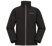 Chaqueta Soft Shell Grasmere para niños de Mountain Warehouse 5-6 Years negro