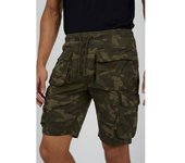 BRAVE SOUL Shorts cargo de camuflaje militar para hombre S verde