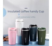 Taza portátil de acero inoxidable 304 con aislamiento al vacío para café y té: regalo de empresa de segunda generación 350ml
