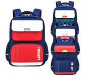 Mochilas escolares impermeables para niños y niñas, morral escolar ortopédico para escuela primaria, 2022 41*30*16cm azul