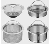 Filtro de desagüe para fregadero de cocina de acero inoxidable y colador para cuencos de verduras