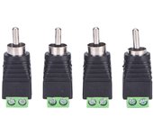 4 Uds cable de altavoz a Audio macho RCA conector adaptador Jack enchufe Bose